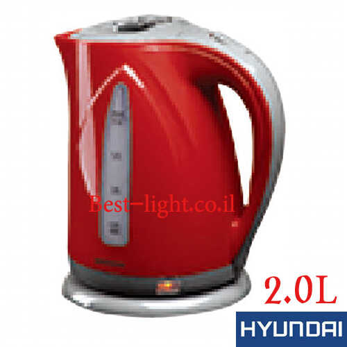 קומקום חשמלי אדום 2 ליטר Hyundai דגם HYK-1738AR